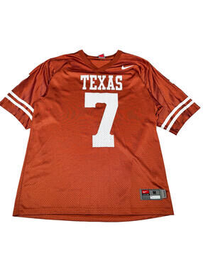 Texas Jersey #7 Texas A&M Orange Jersey Size M
